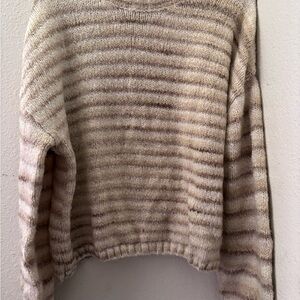 Striped Beige Sweater